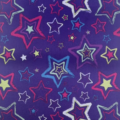 ОКСФОРД PVC PRINT 600*300D 350г/м2 DIAMOND (звезды на фиолетовом CSA7022-6 )